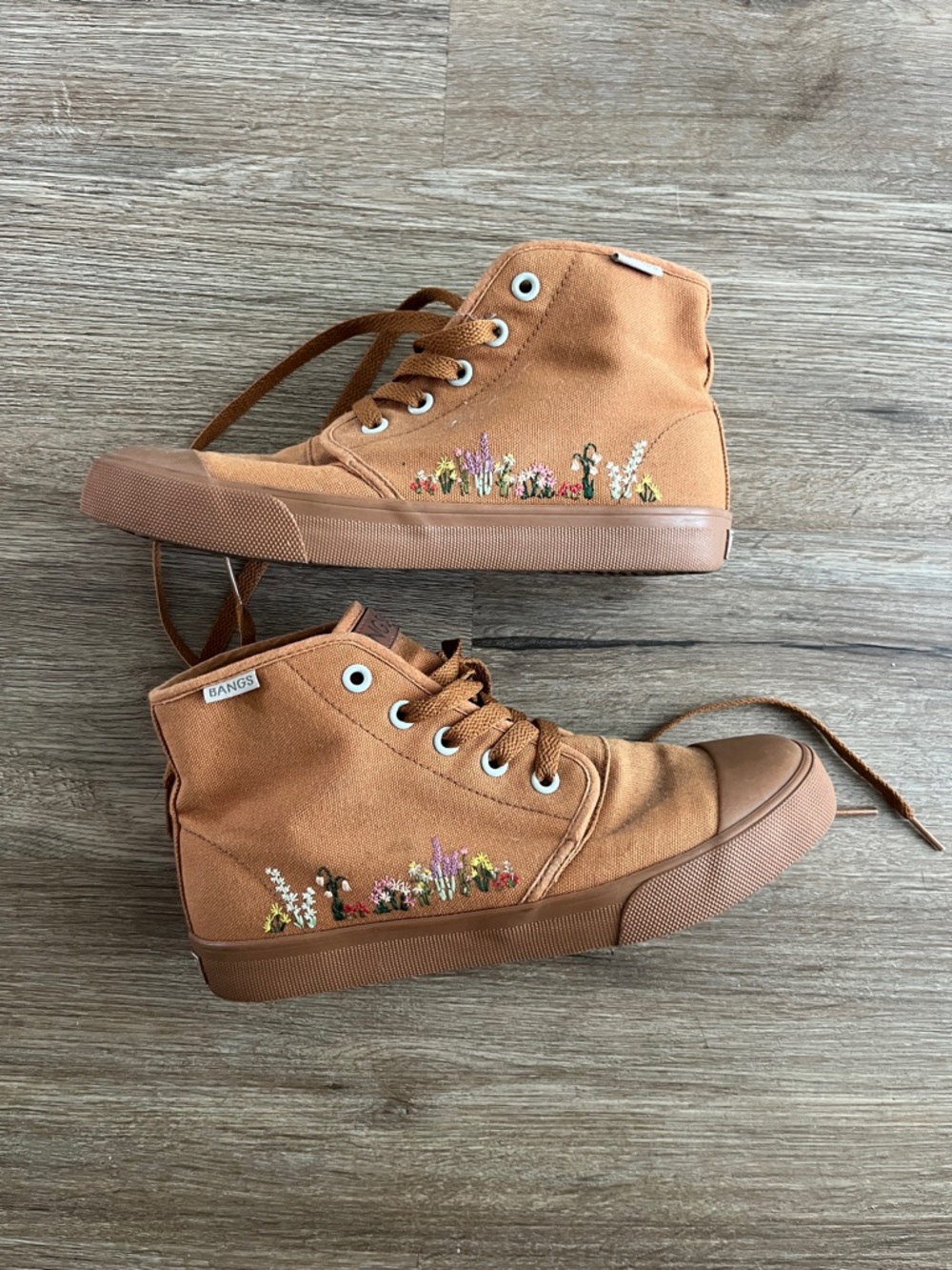BANGS Shoes Sahara Sand Floral High Tops